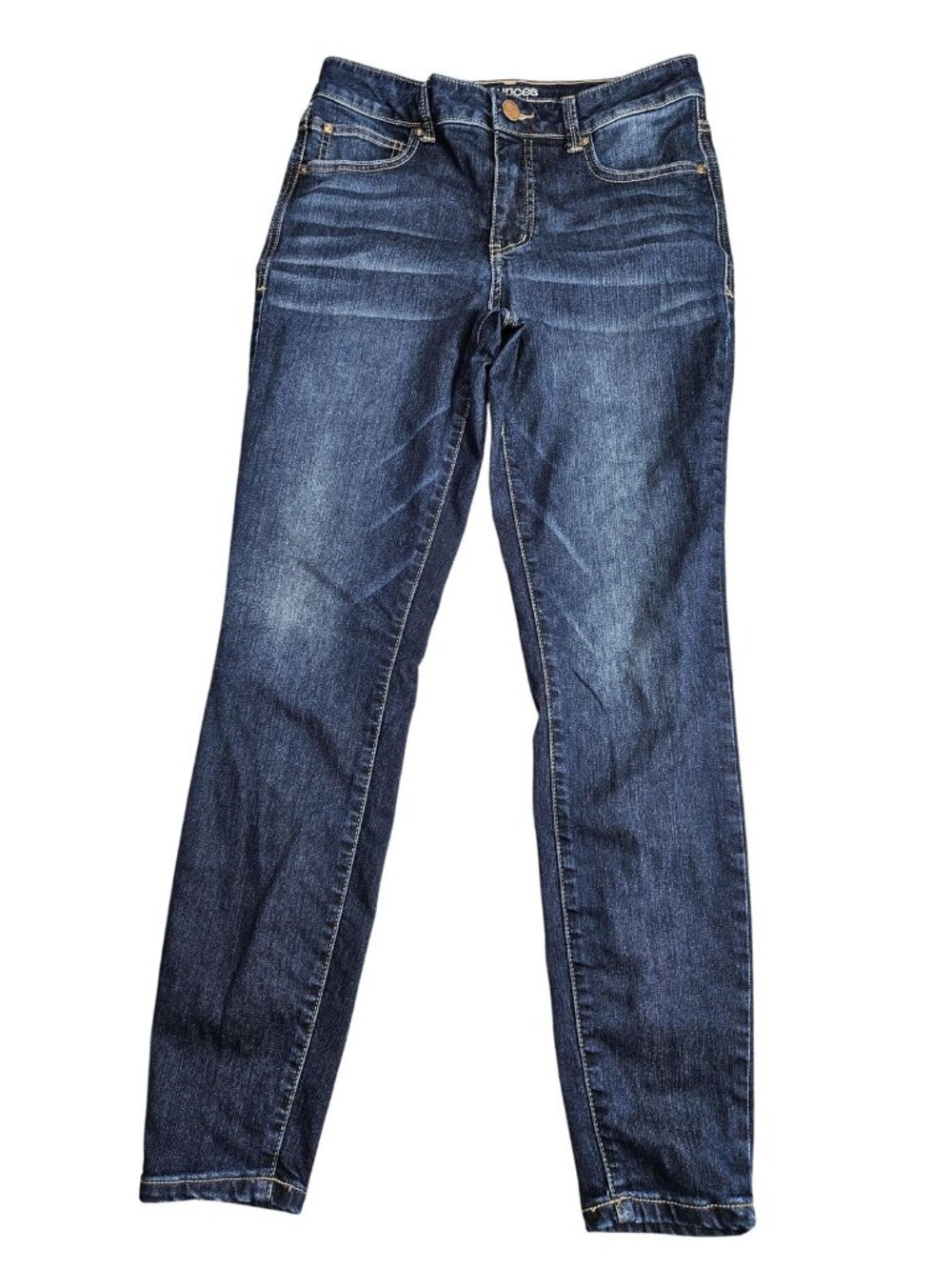 Maurices Everflex Skinny Jeans Womens 8 Blue‎ Med Wash High Rise Stretch Denim
